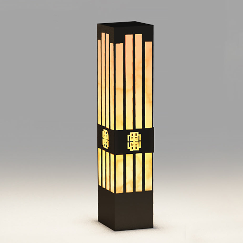 Classic Vintage Engraving Hollow Landscape Decorative Lighting Post Lights for Outdoor