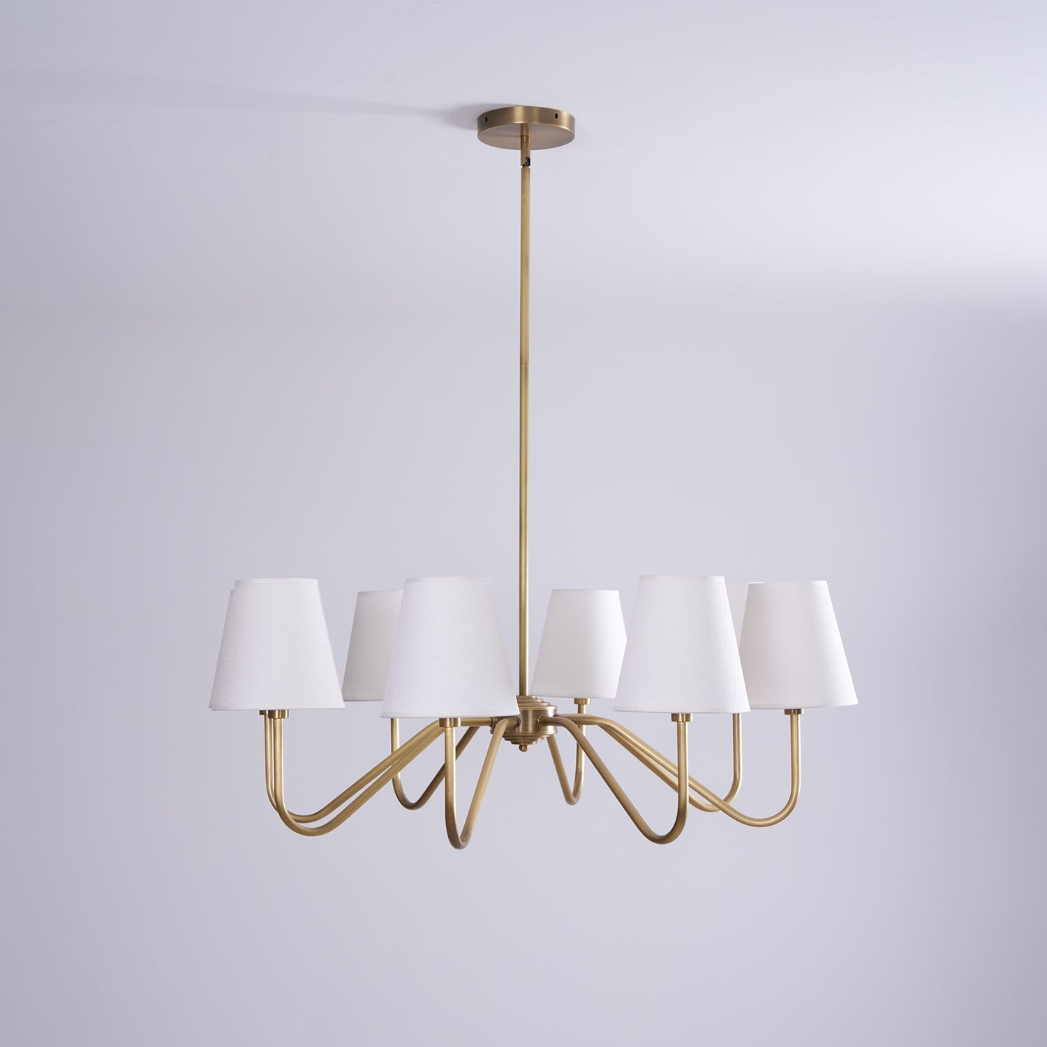 Opaluxe Brass Chandelier