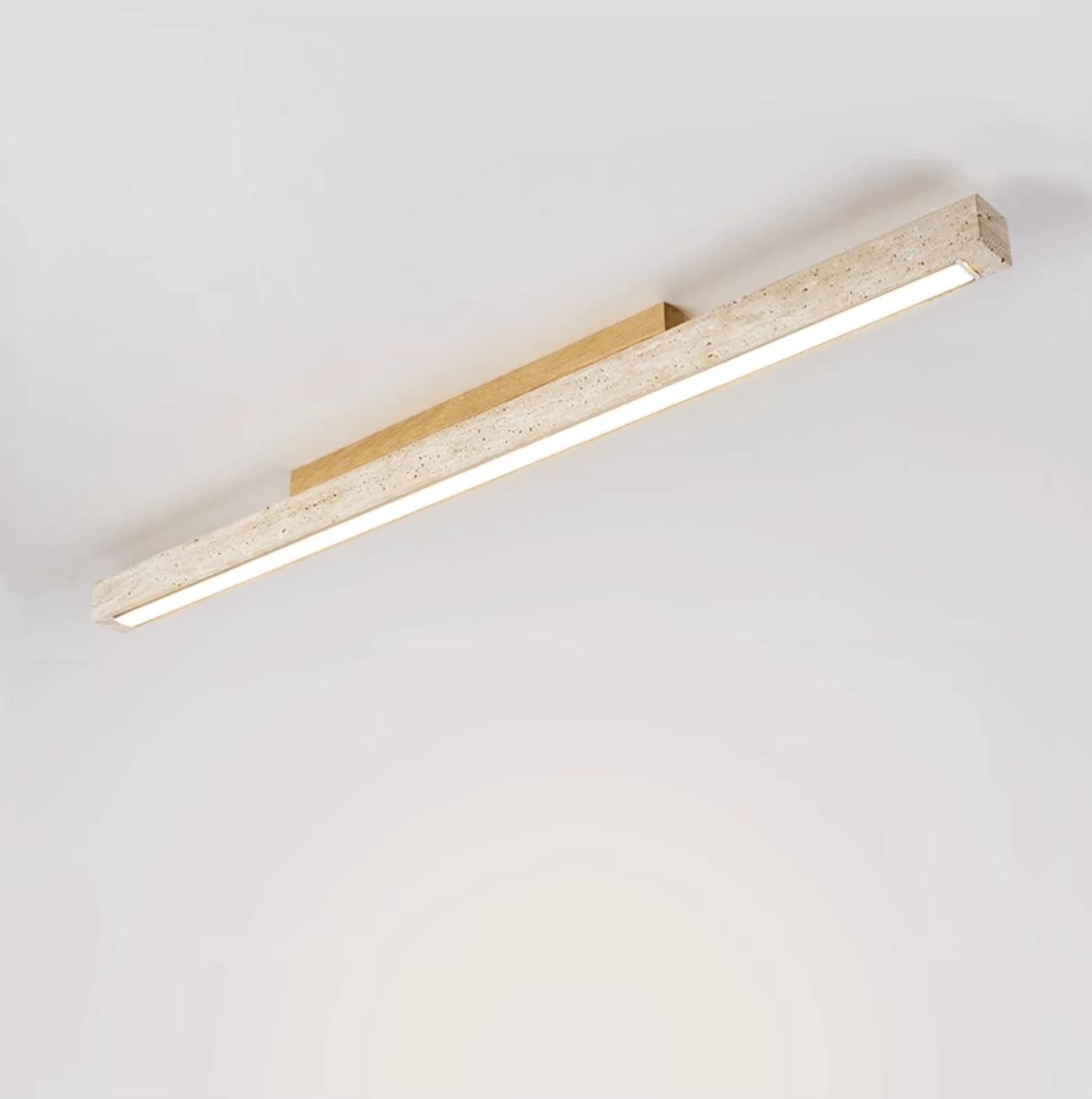 Travertine Column Ceiling Light