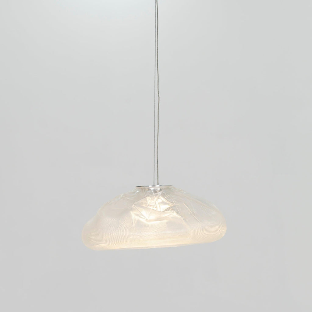 Blown Glass Mesh Pendant Light