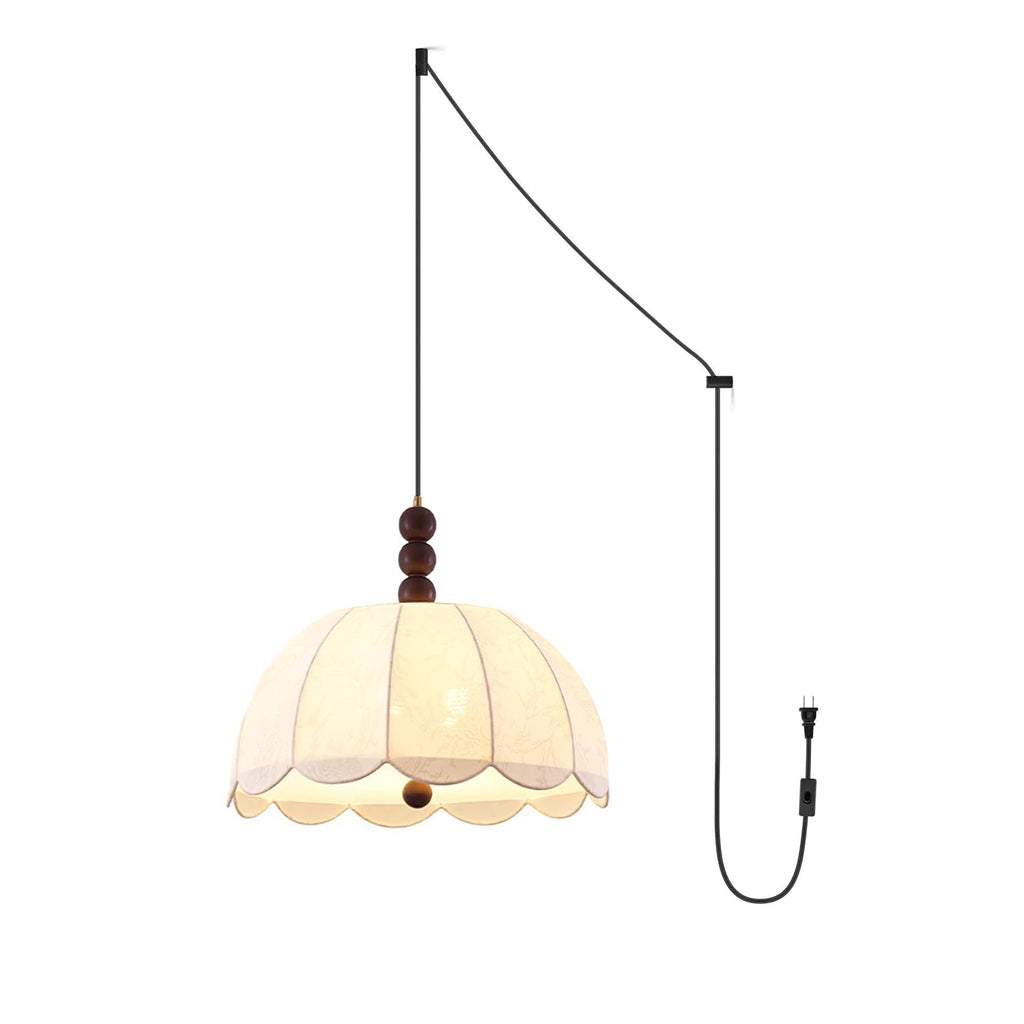 Blossom Fabric Swag Pendant Light