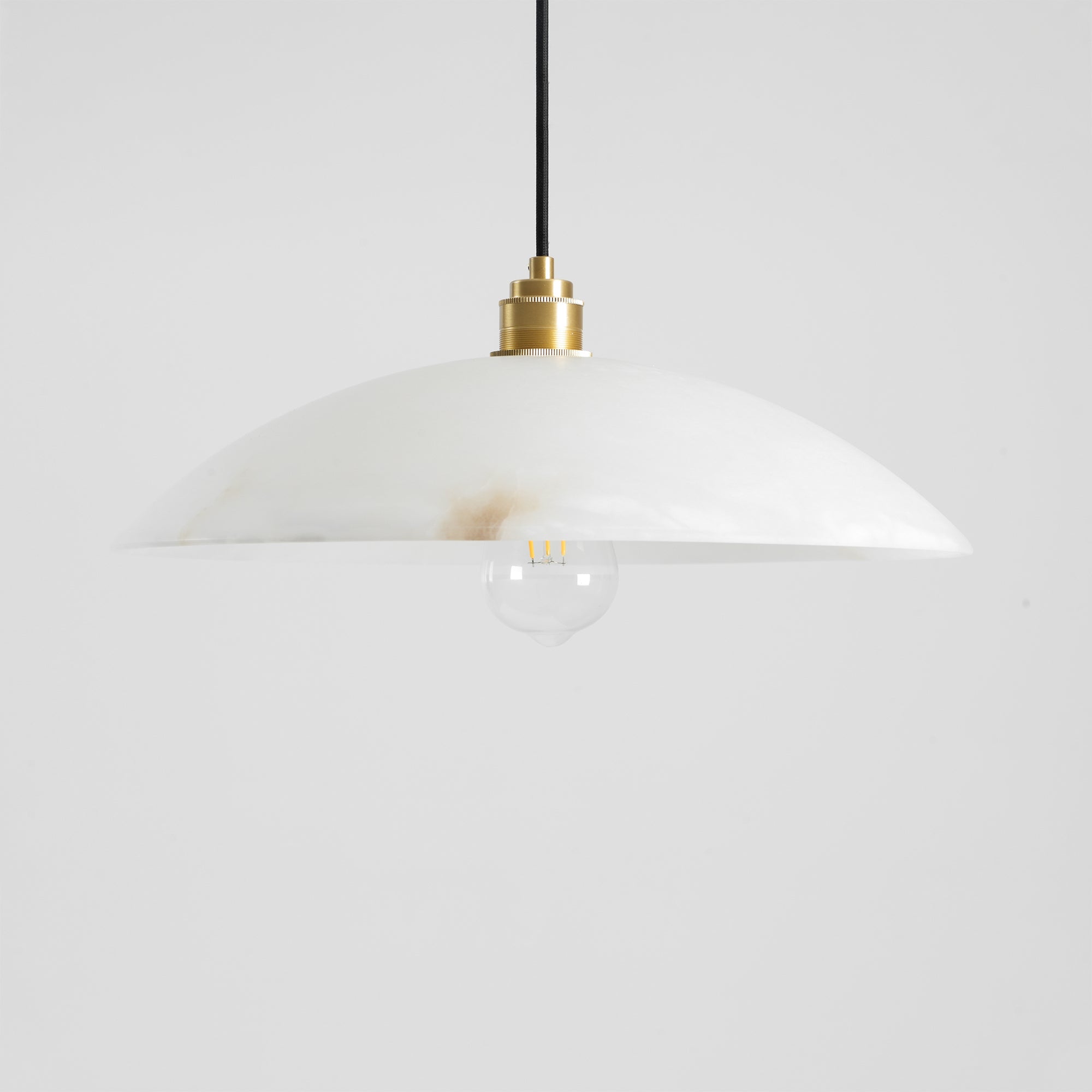 Alabaster Dome Swag Pendant Lamp