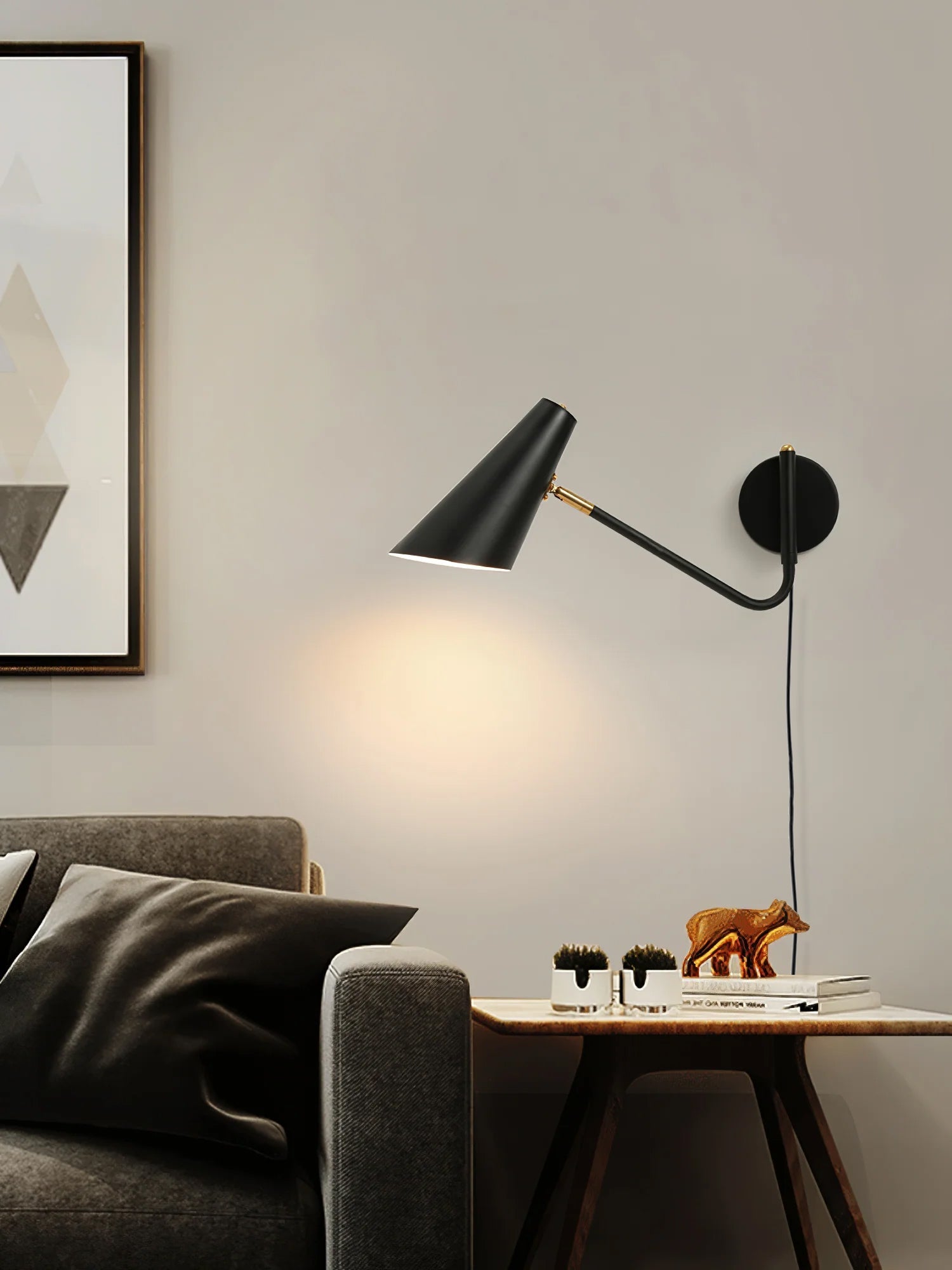 Apex Plug-in Wall Sconce