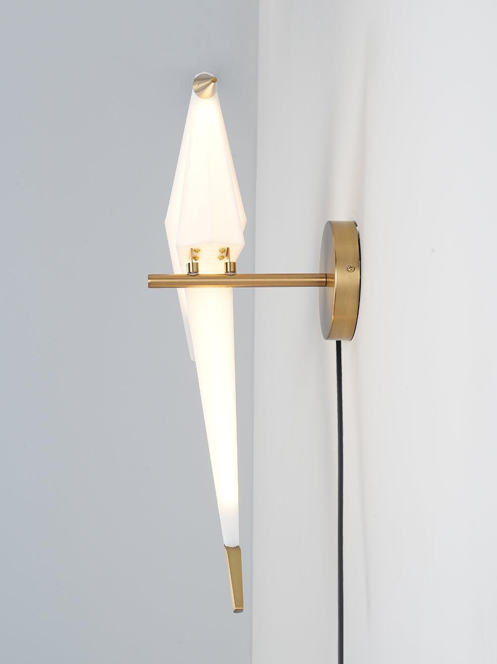 Paper Crane Plug-In Wall Lamp