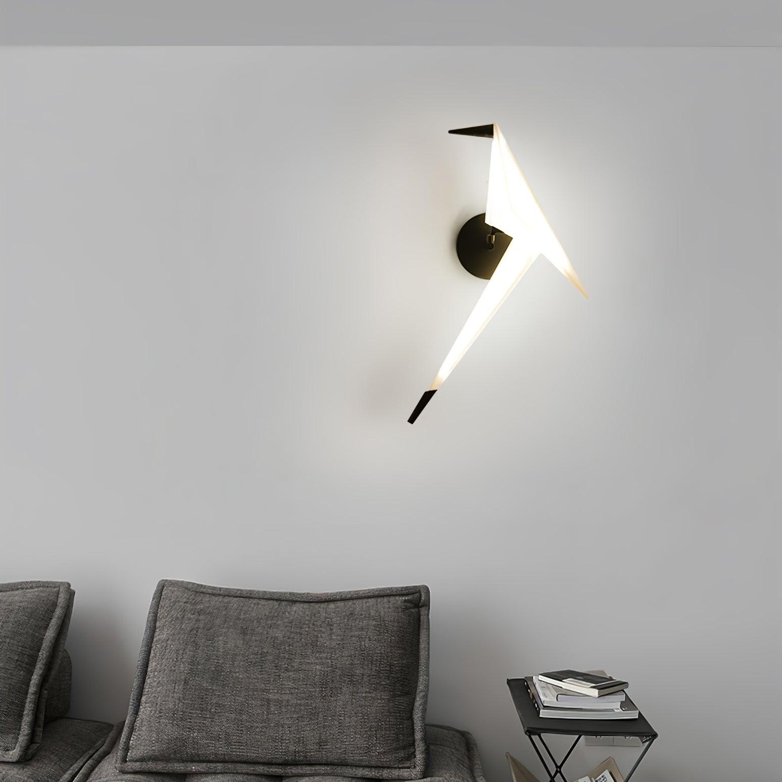 Paper Crane Plug-In Wall Lamp