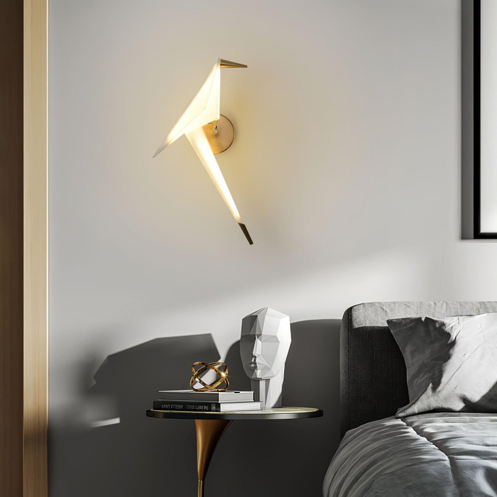 Paper Crane Plug-In Wall Lamp