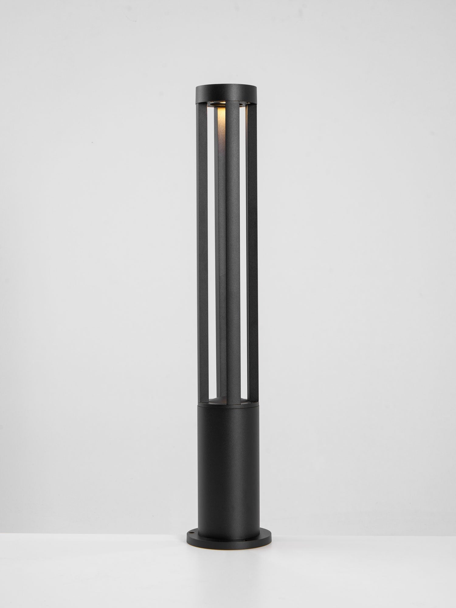 Black Cylindrical Garden Outdoor Light