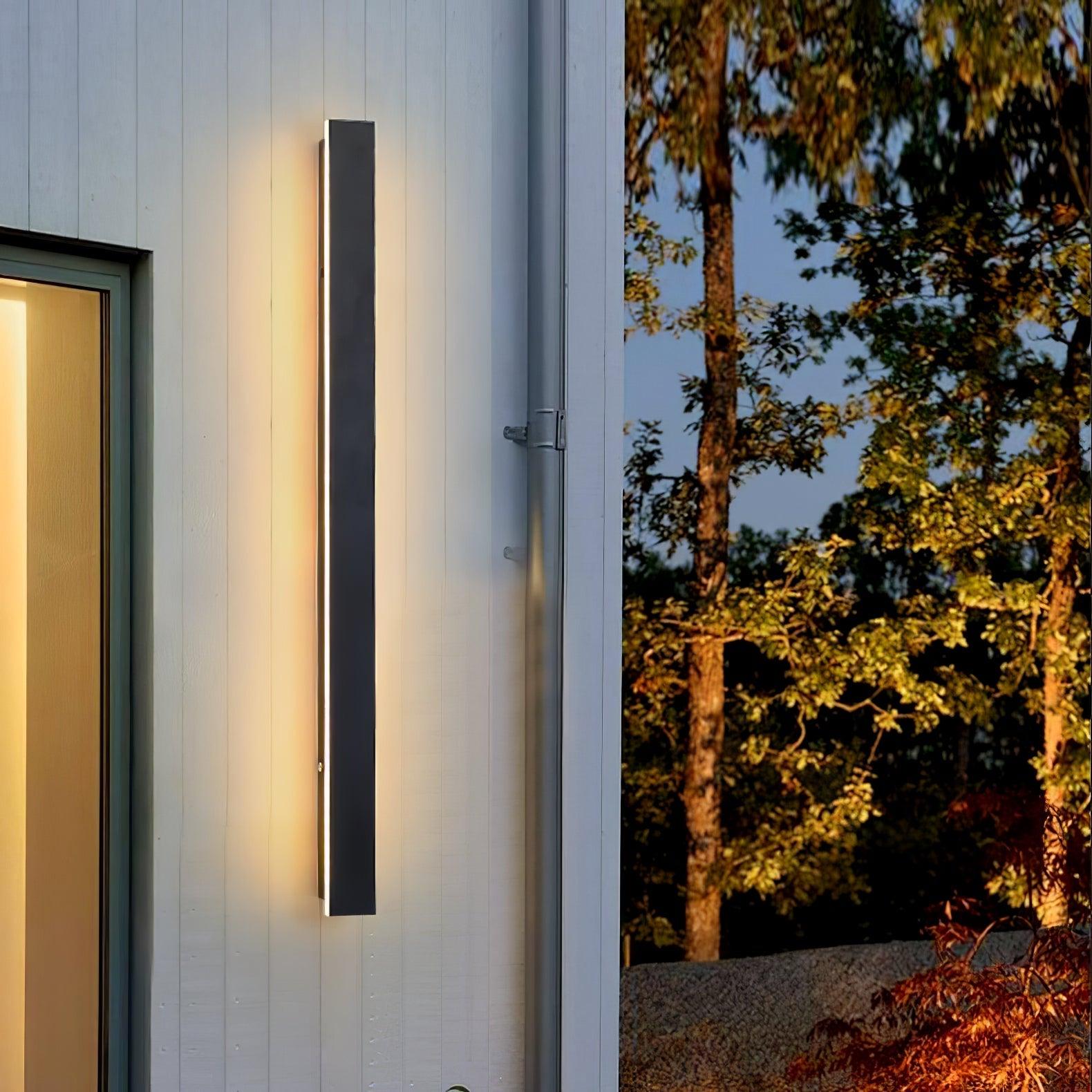 Long Strip Solar Outdoor Sconce
