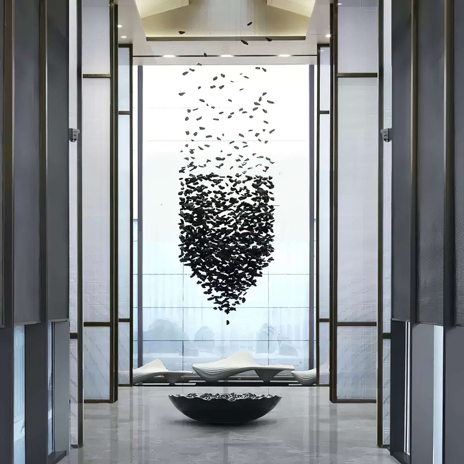 Black Stones Chandeliers