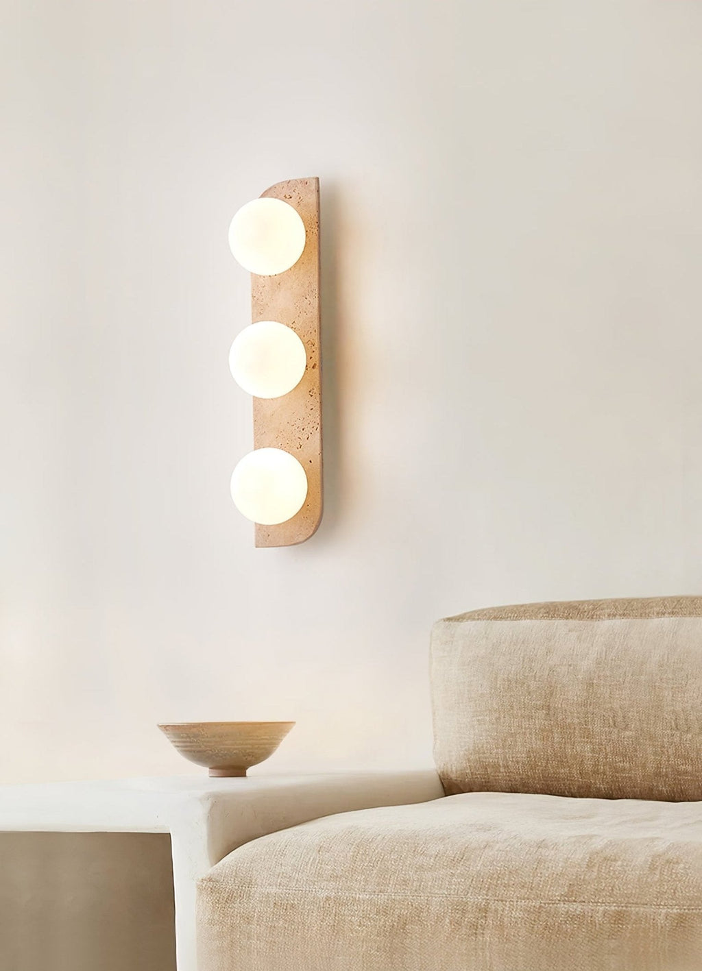 Elysian Travertine Wall Light