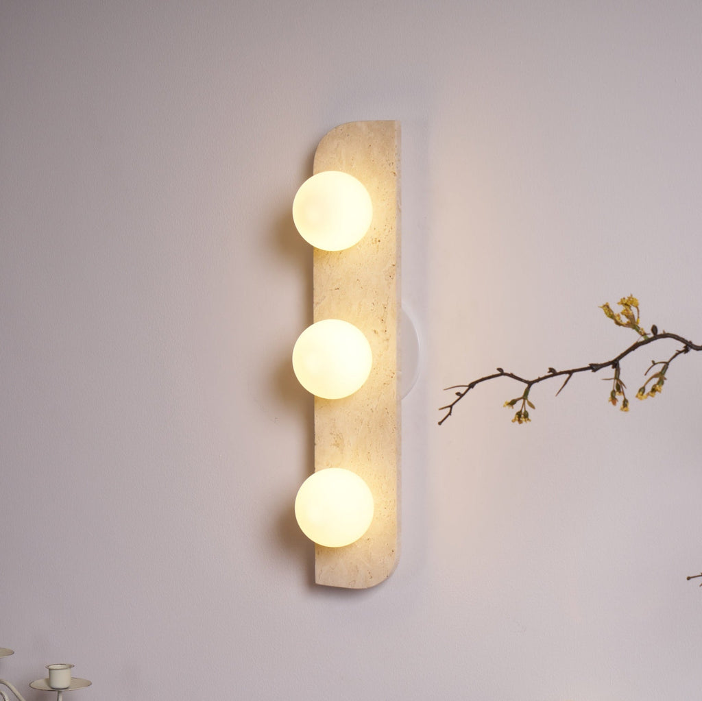 Elysian Travertine Wall Light