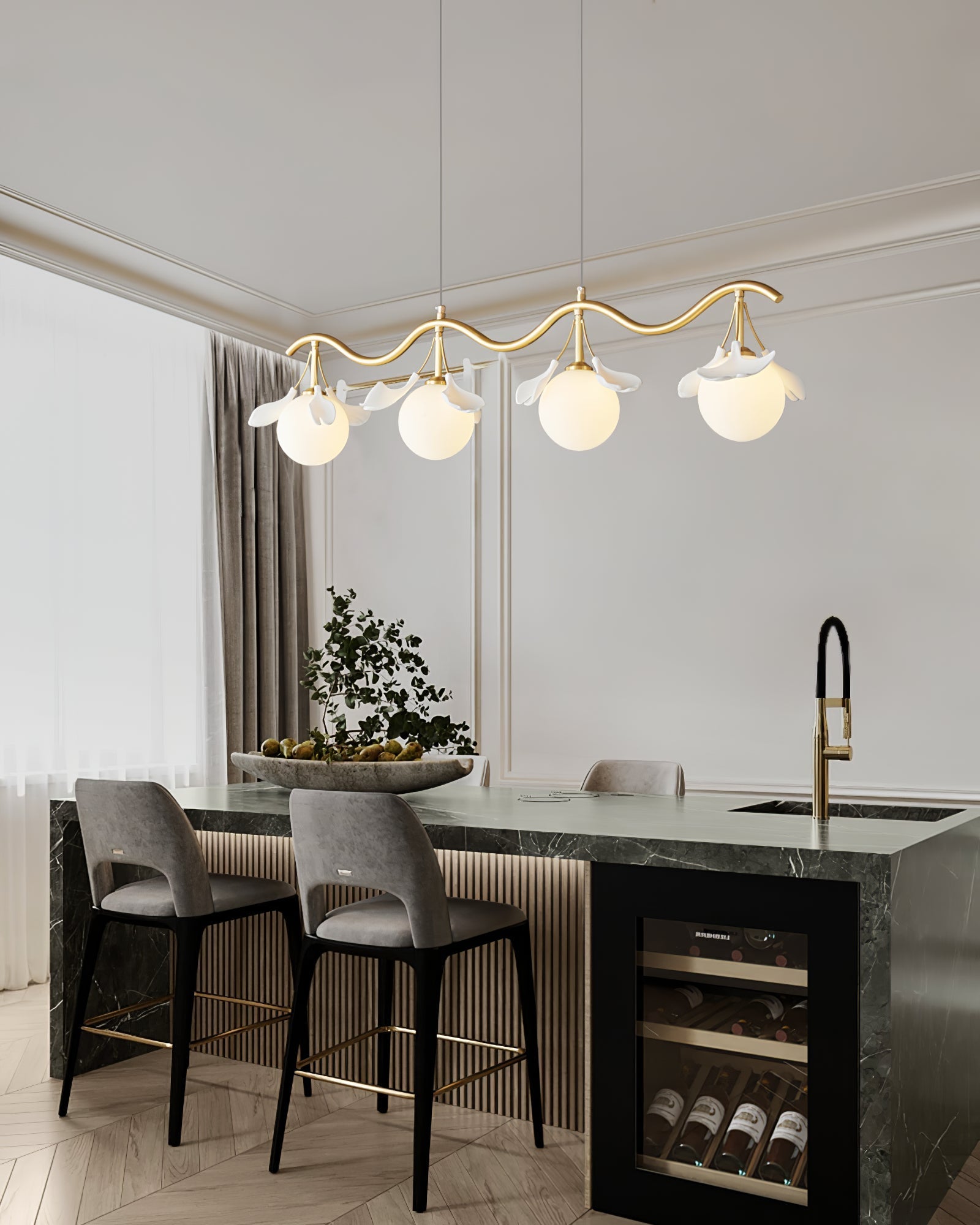 Evander Gingko Chandelier