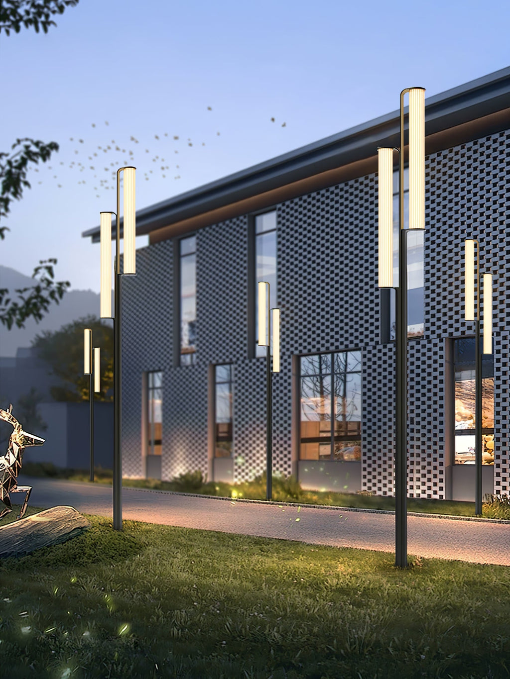 Lumo Arc Outdoor Post Lamp