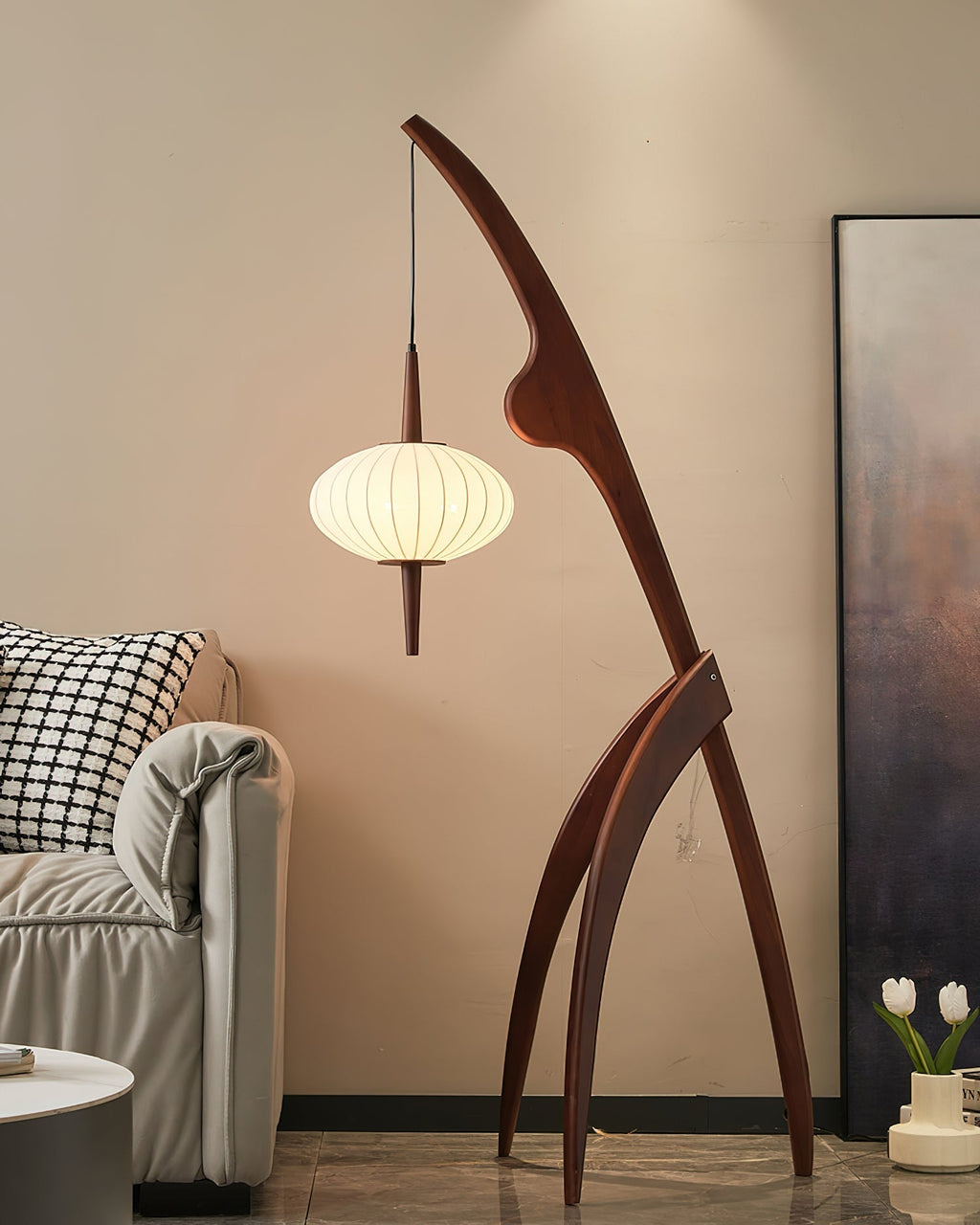 Mantis Wood Floor Lamp
