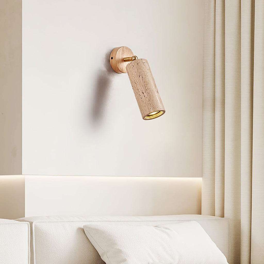 Milo Travertine Wall Spotlight