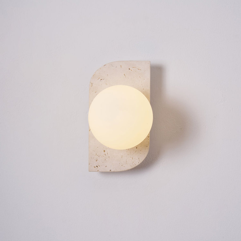 Elysian Travertine Wall Light