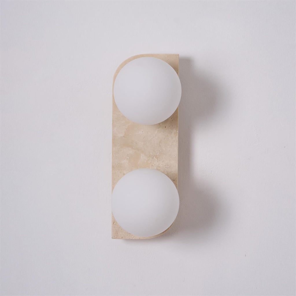 Elysian Travertine Wall Light