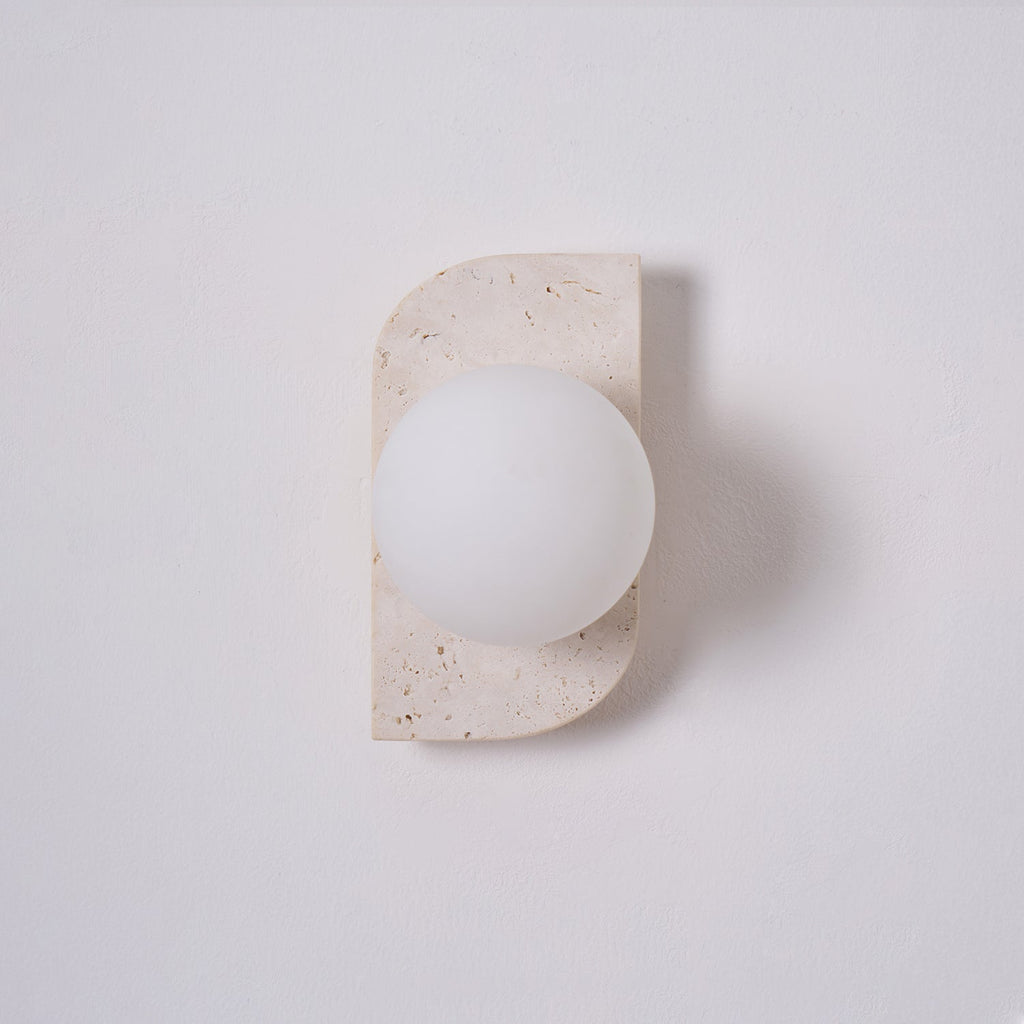 Elysian Travertine Wall Light