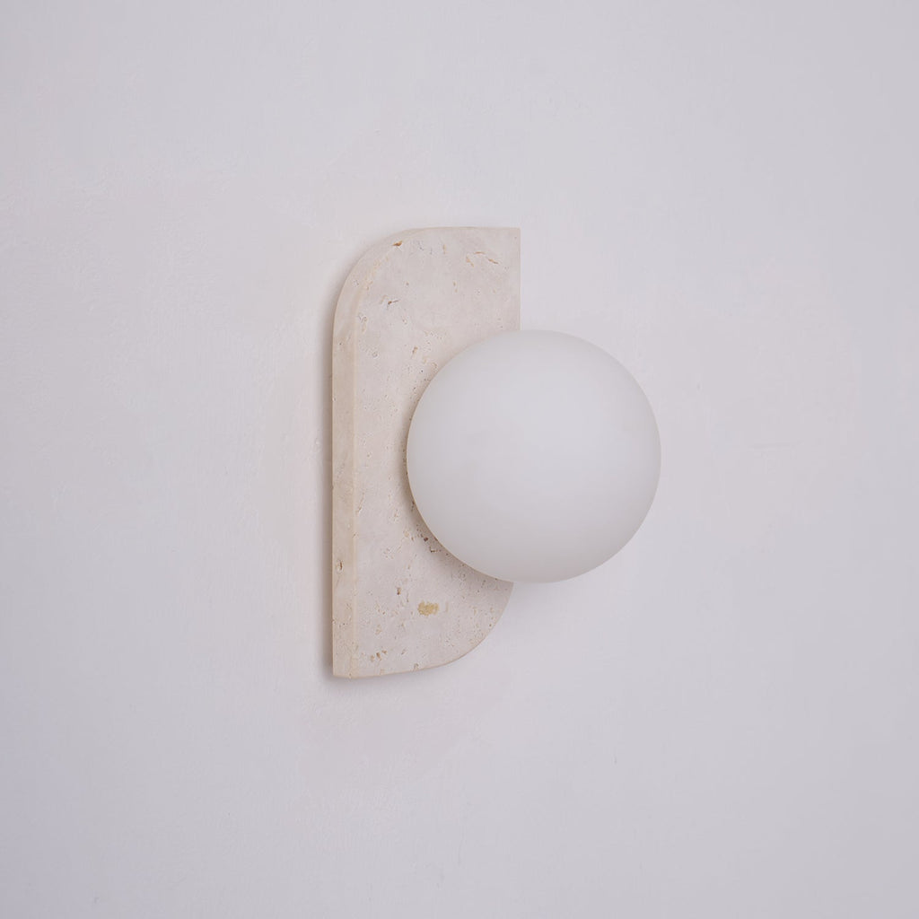 Elysian Travertine Wall Light