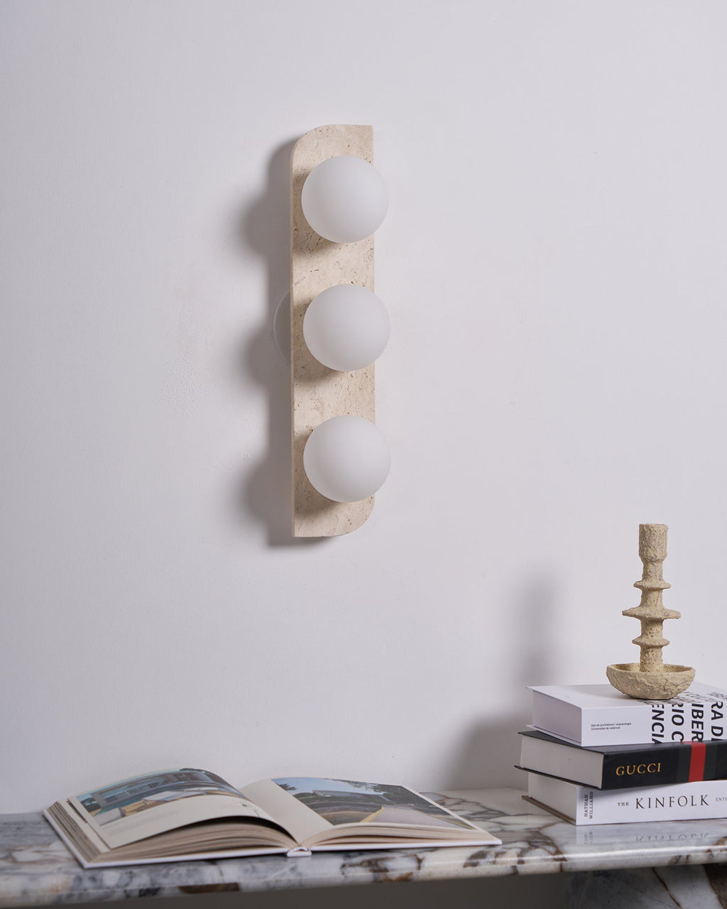 Elysian Travertine Wall Light
