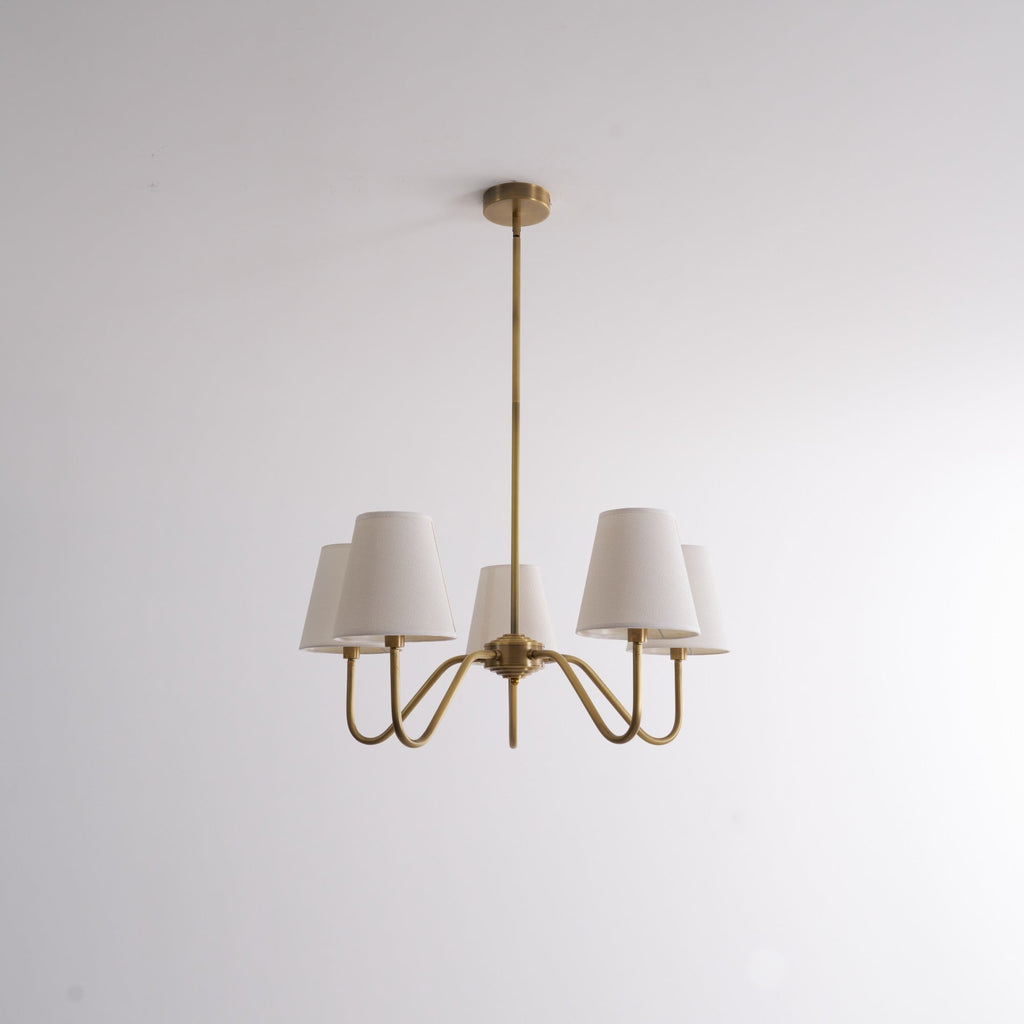 Opaluxe Brass Chandelier