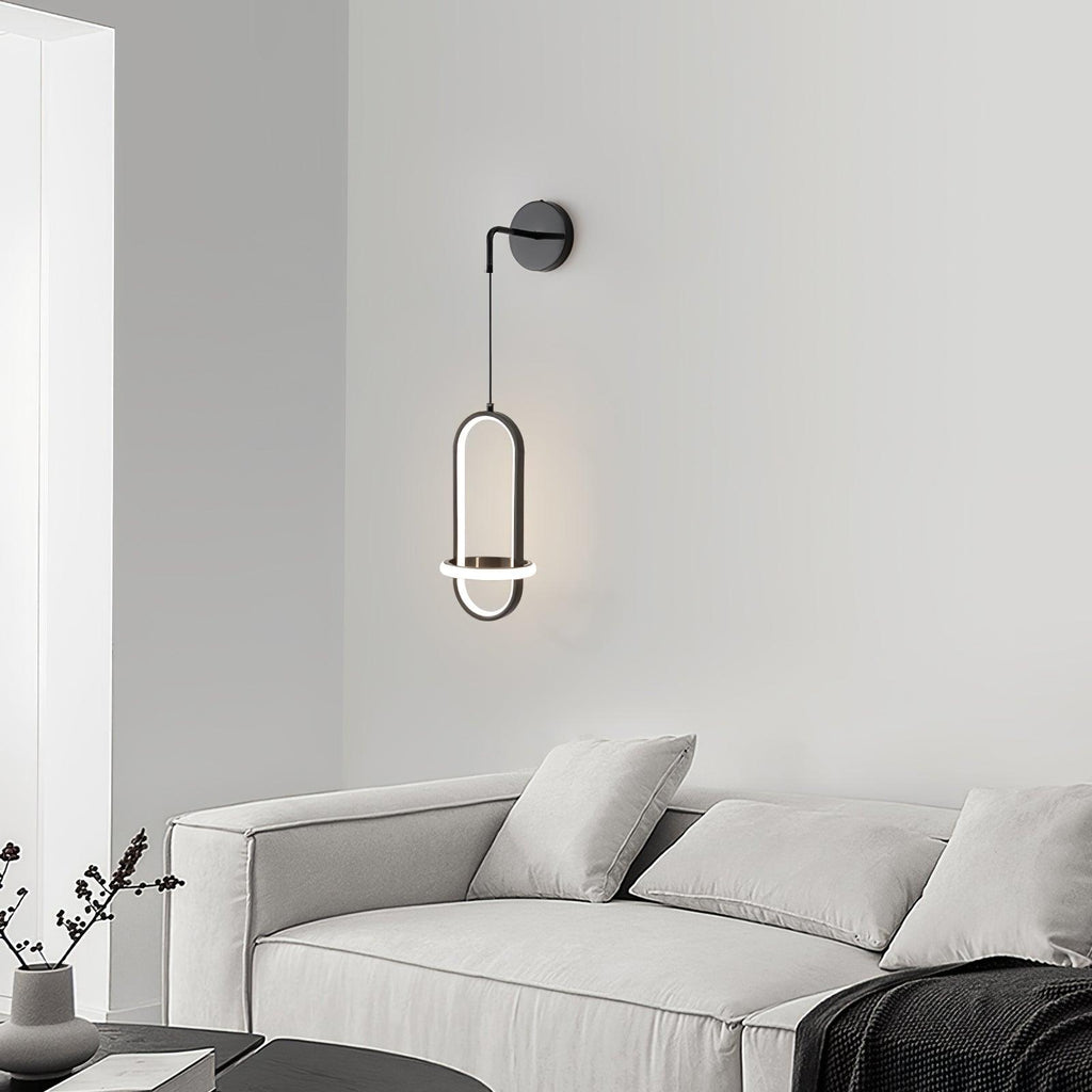 Oval Brass Wall Light