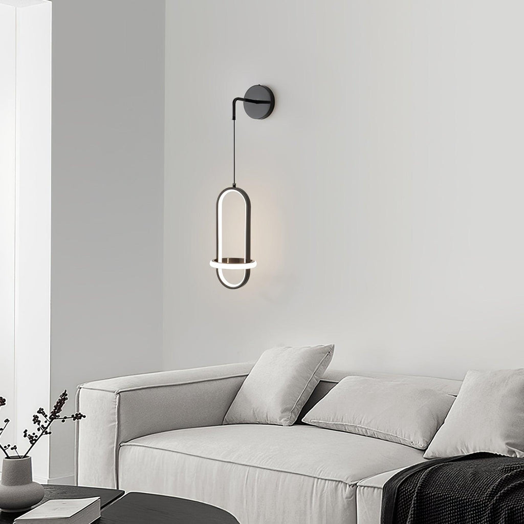Oval Brass Wall Light