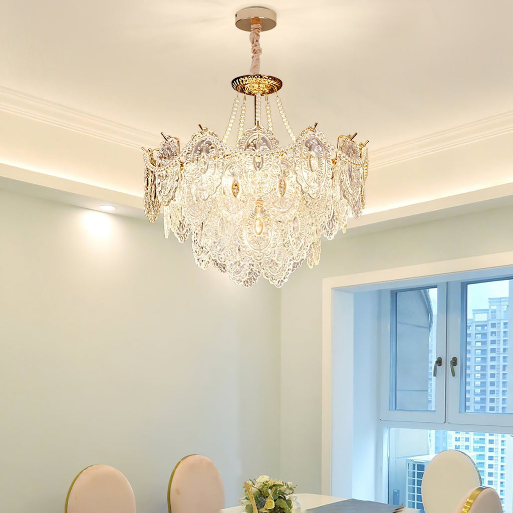 Pearls Glass Chandelier