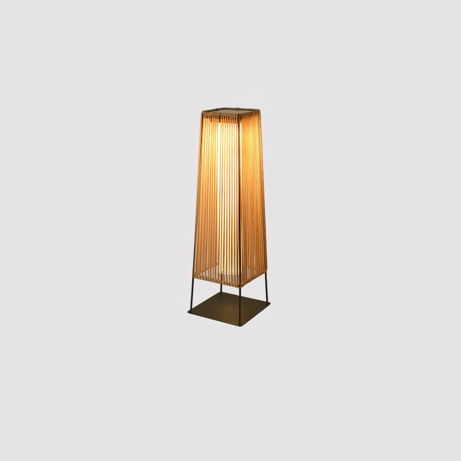 Plastic Rattan Outdoor Post Light