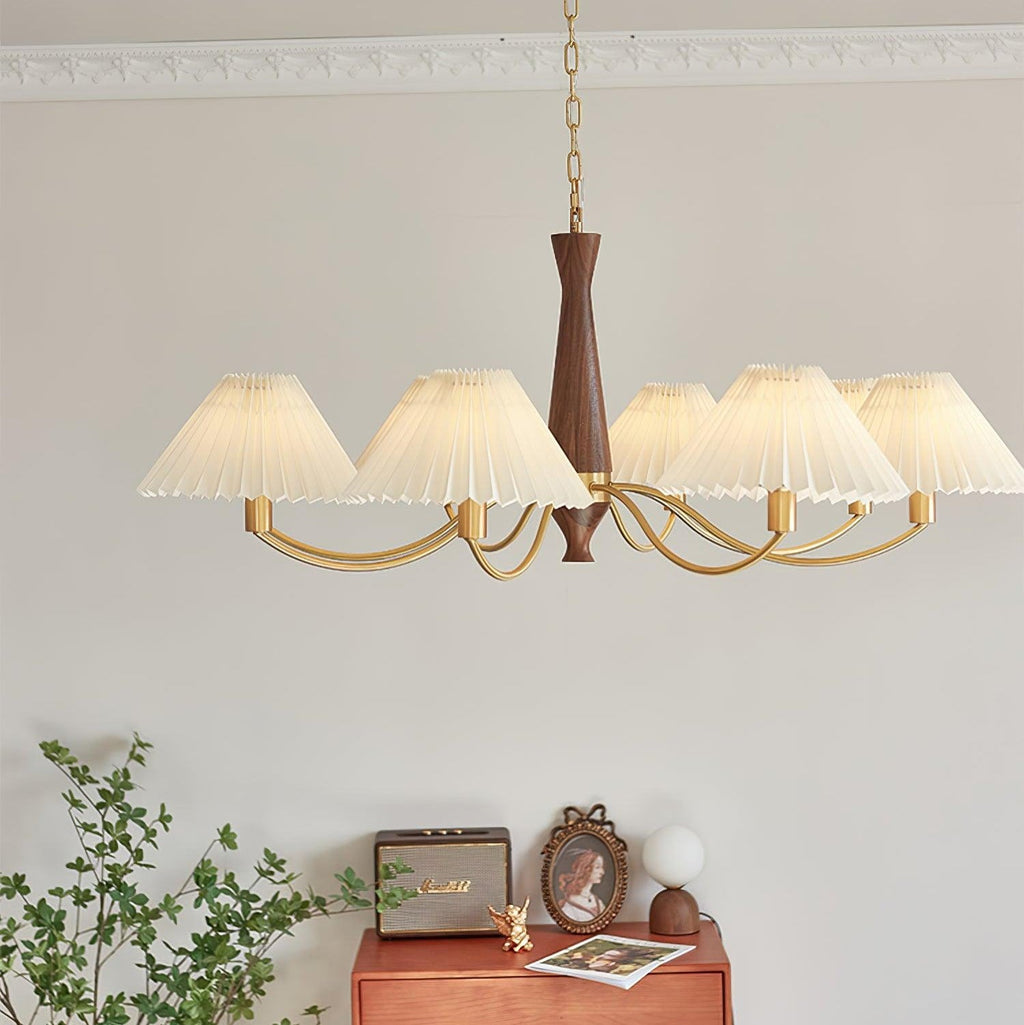 Pleated Chandelier