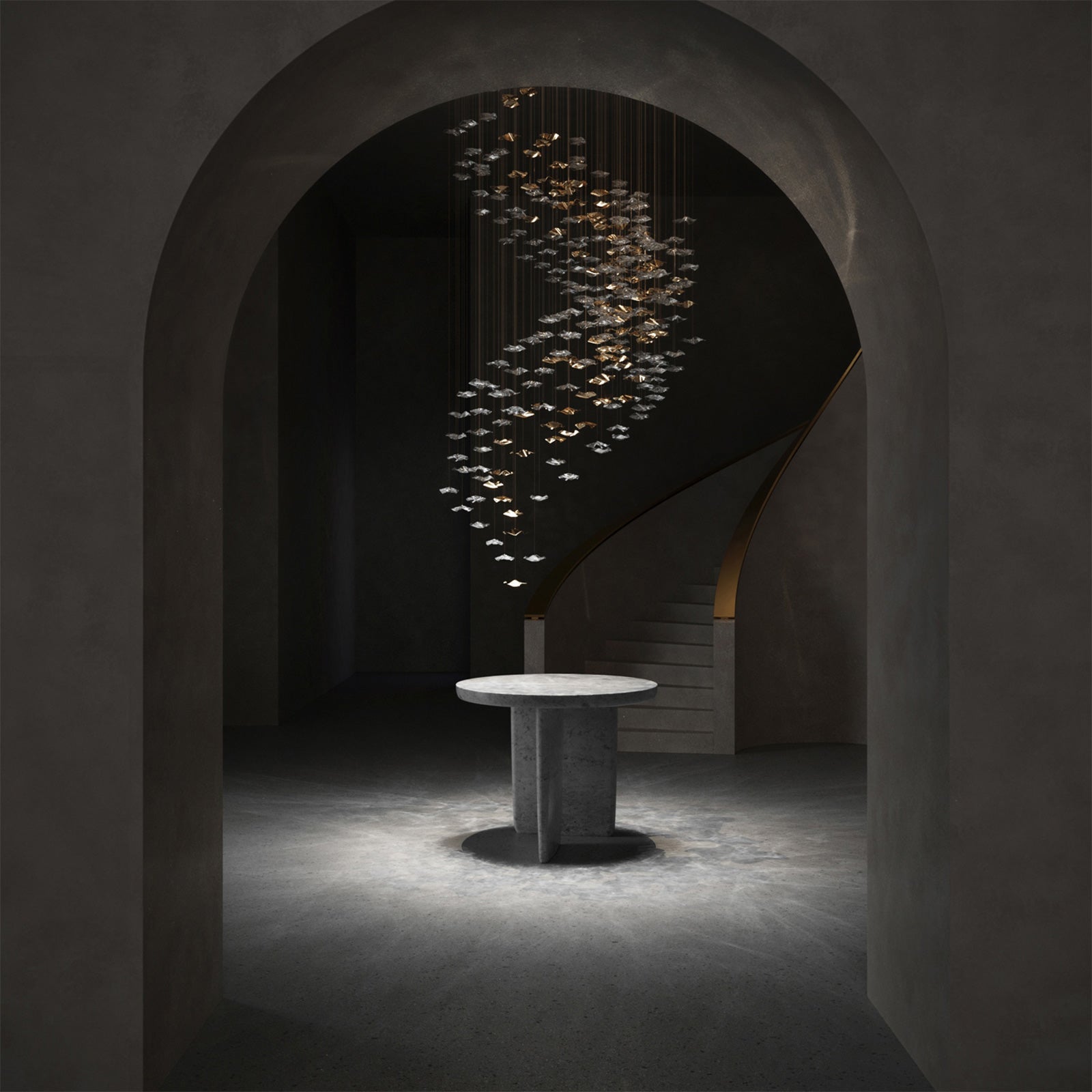 Tidal Art Glass Pendants Lamp