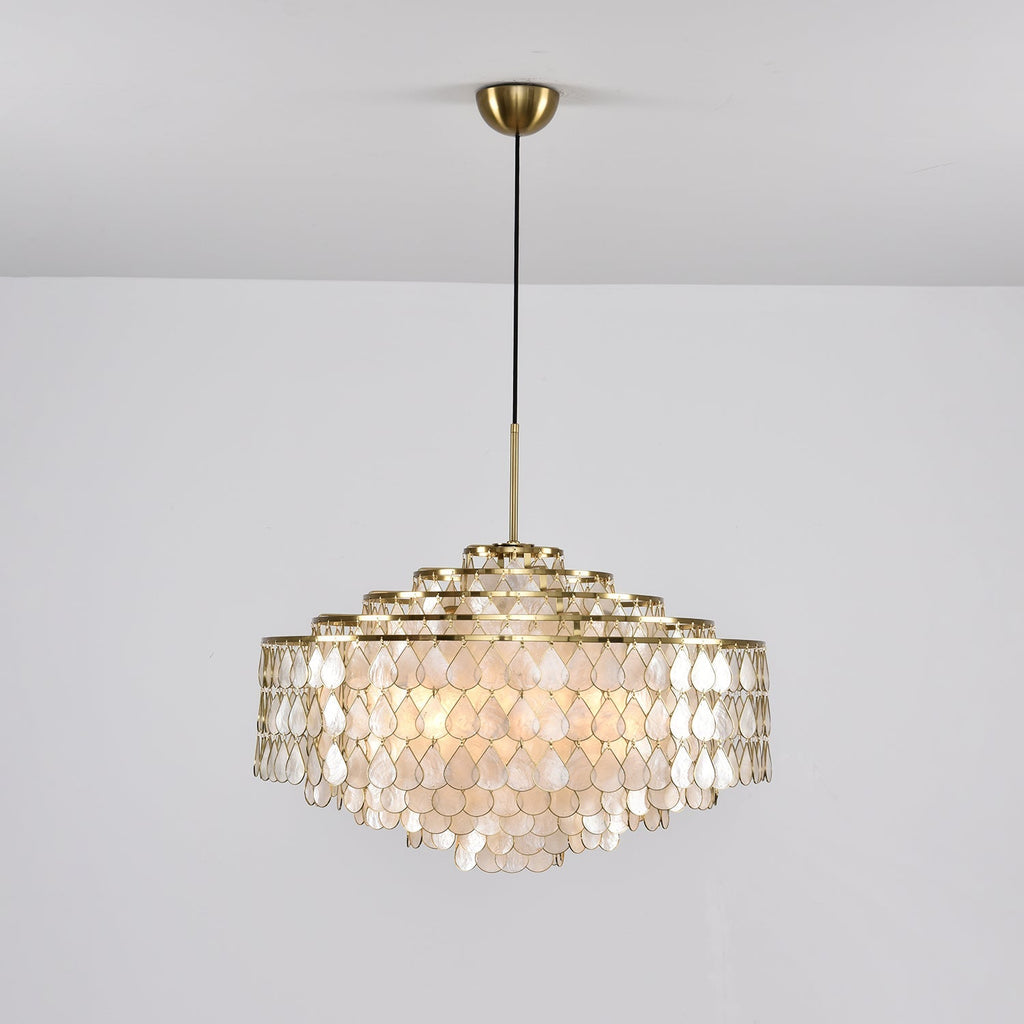 Teardrops Shell Chandelier