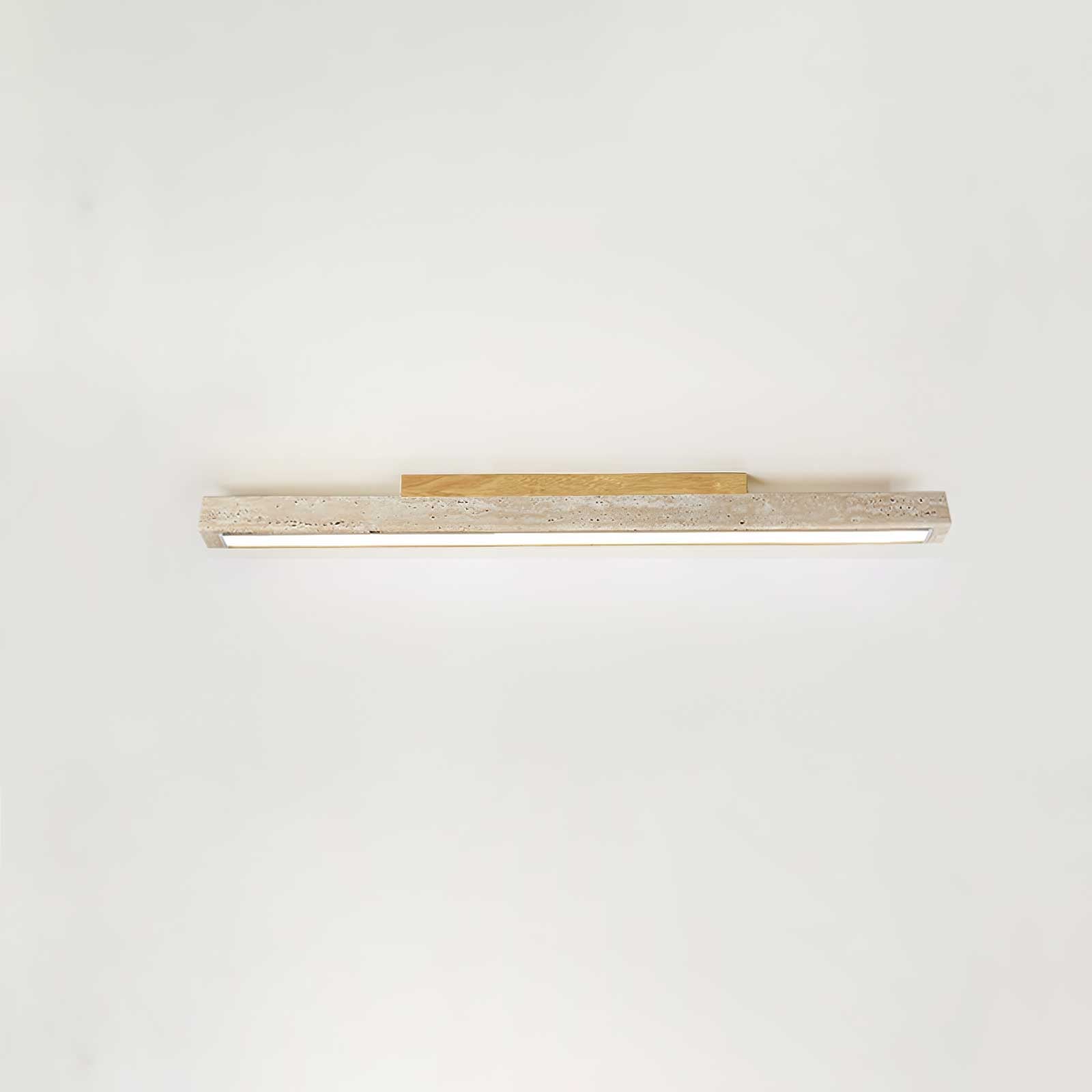 Travertine Column Ceiling Light