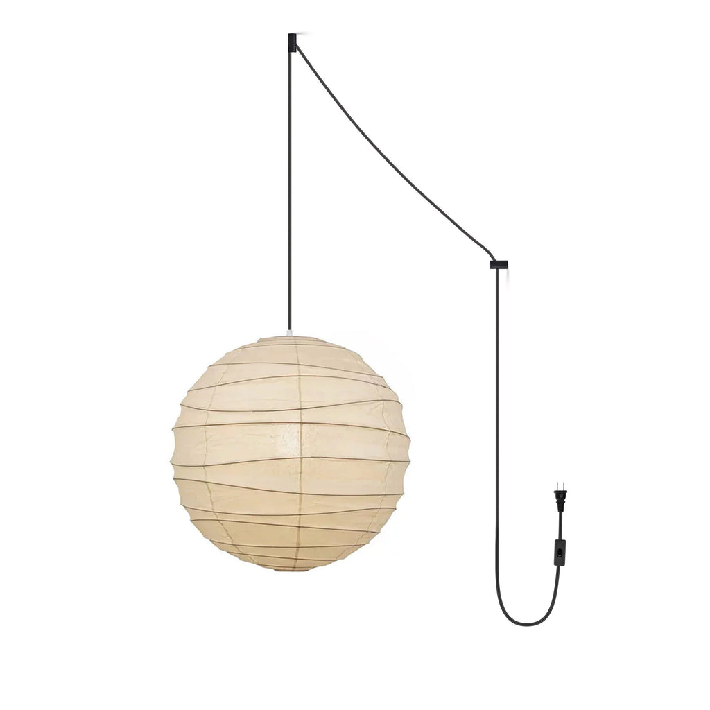 Washi Paper Pendant Swag Lamp