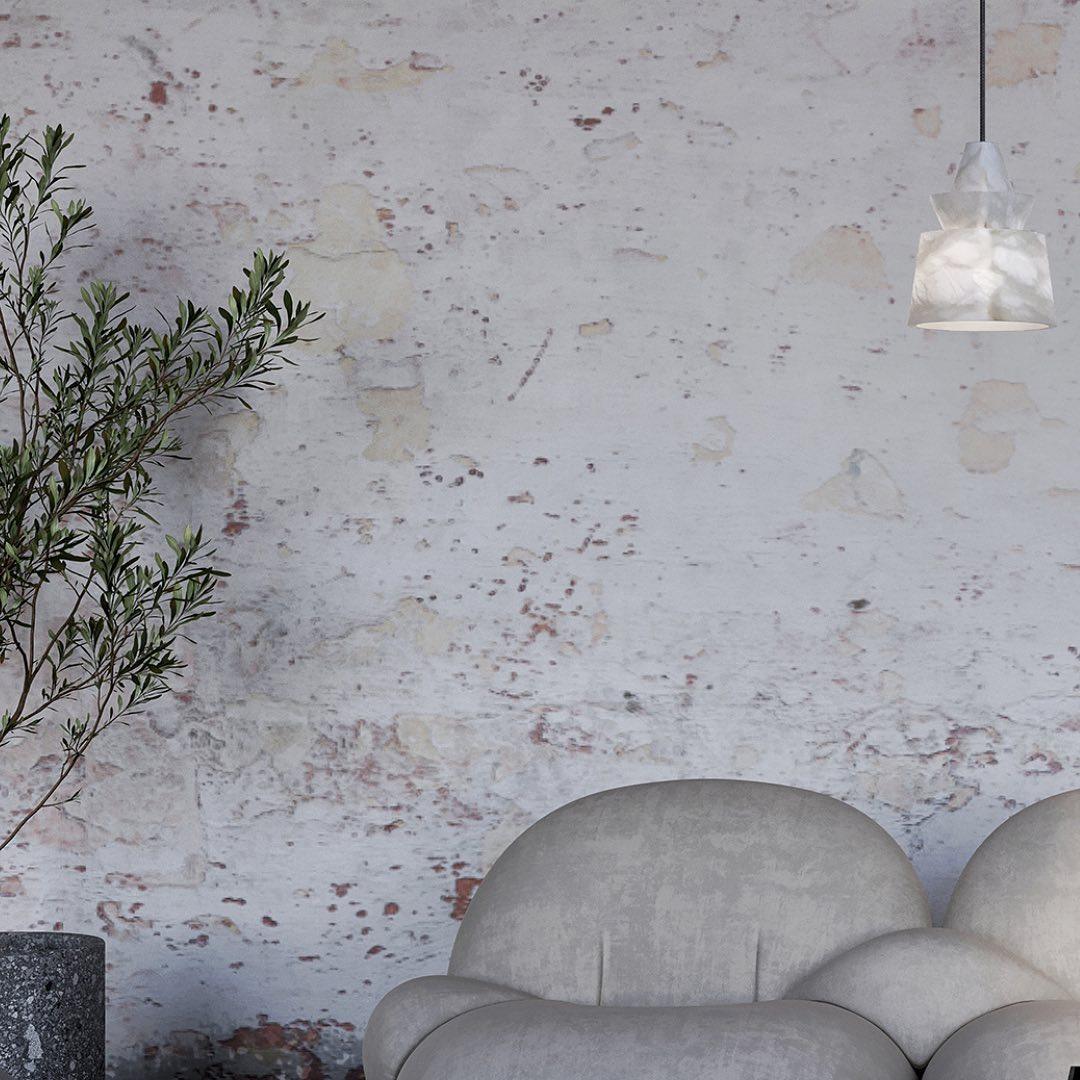 White Alabaster  Pendant Light