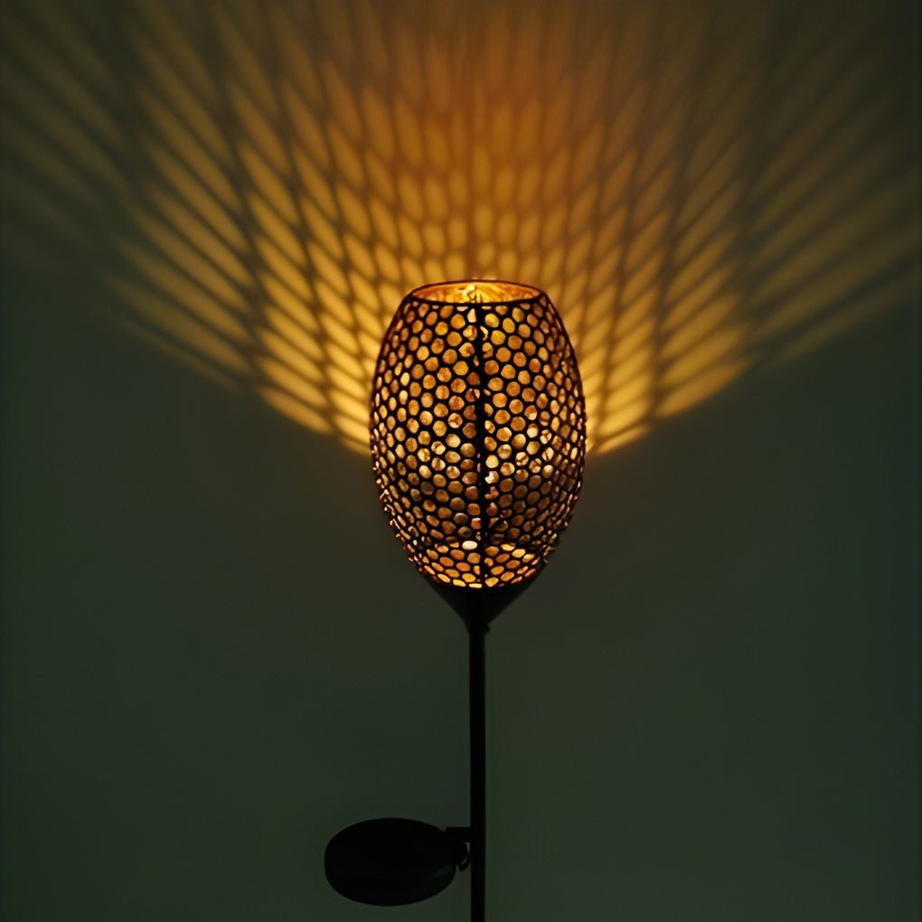 Creative Vintage Solar Outdoor Post Lights LED Garden Lights Pole Lamp Patio Lights