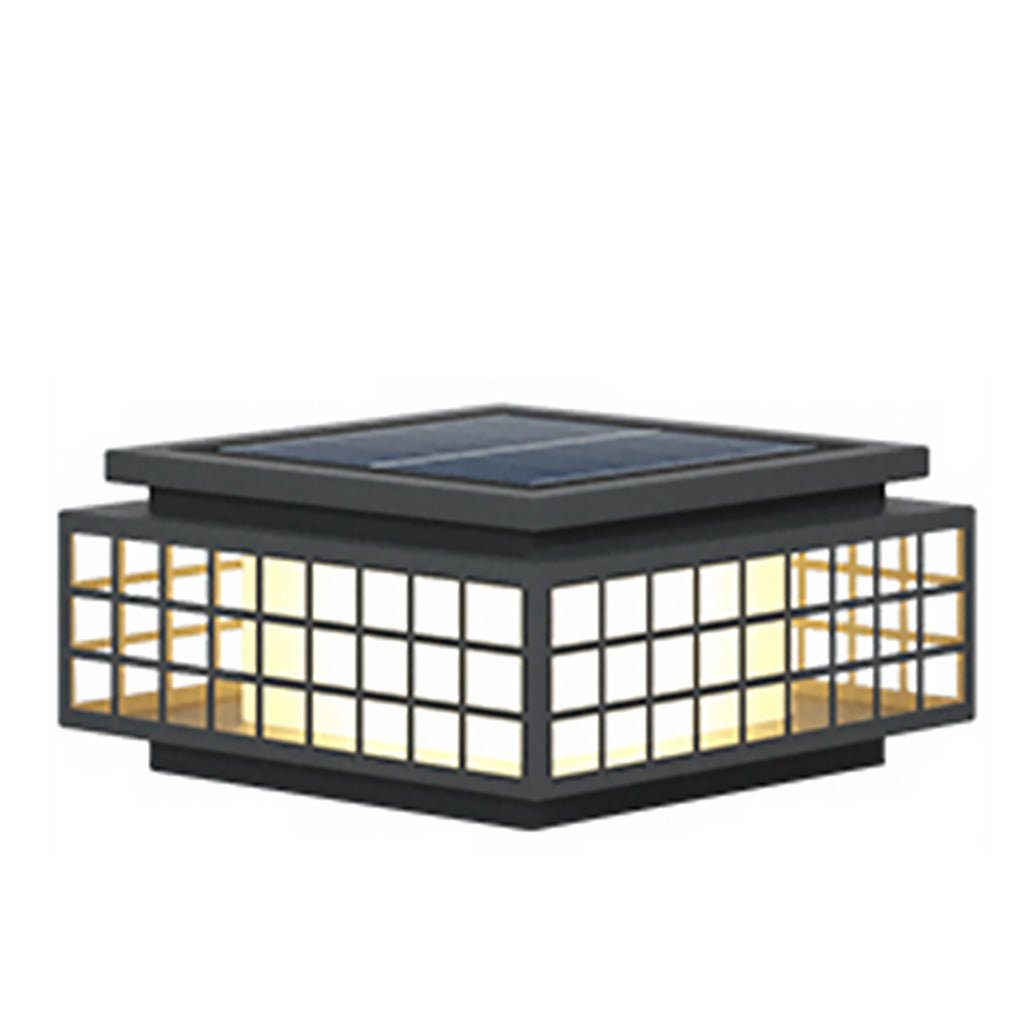 Vintage Hollowed Pattern Design Solar LED Villa Garden Landscape Decorative Lamp